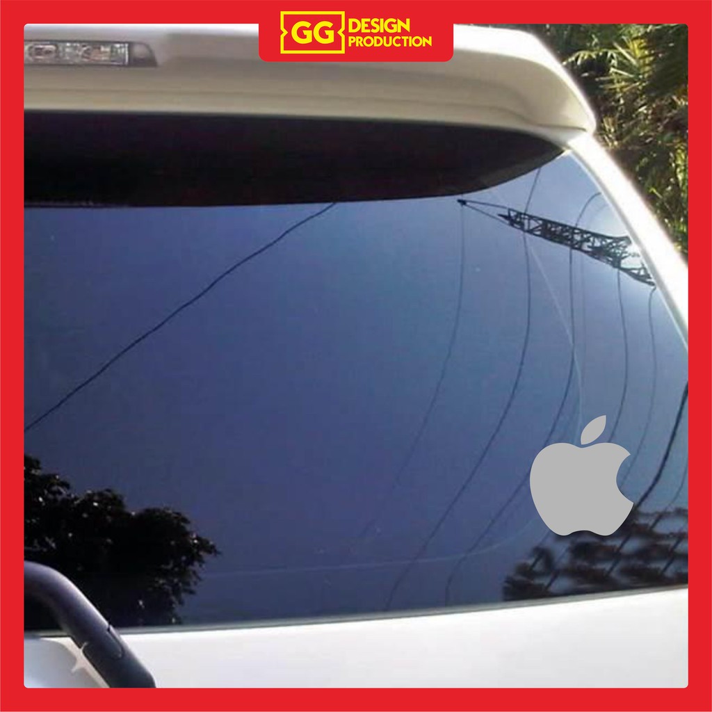 Jual STICKER STIKER LOGO APPLE KACA MOBIL BELAKANG | STIKER APPLE KROAK ...