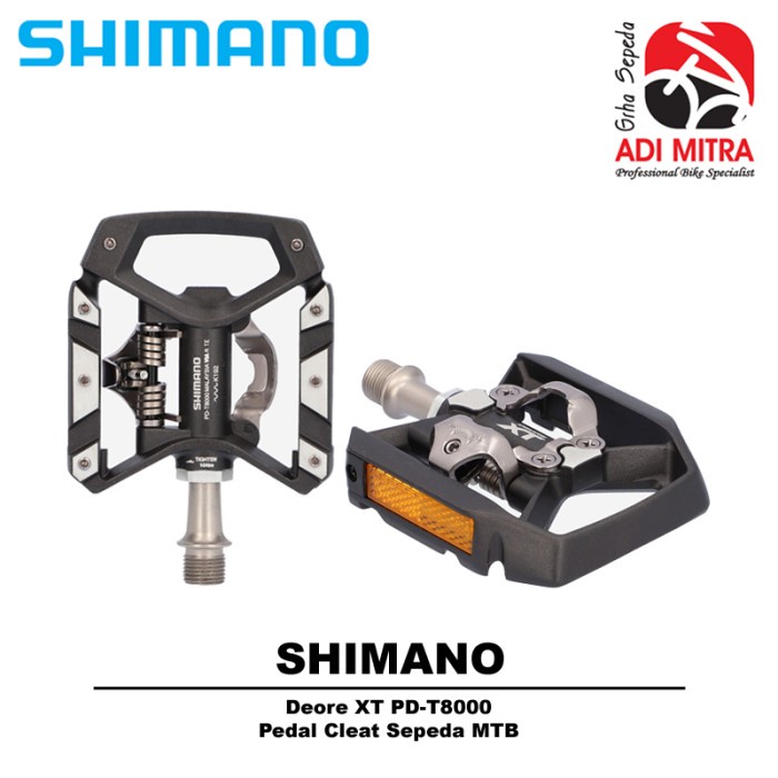 Shimano Deore XT PD-T8000 Pedal Cleat Sepeda MTB