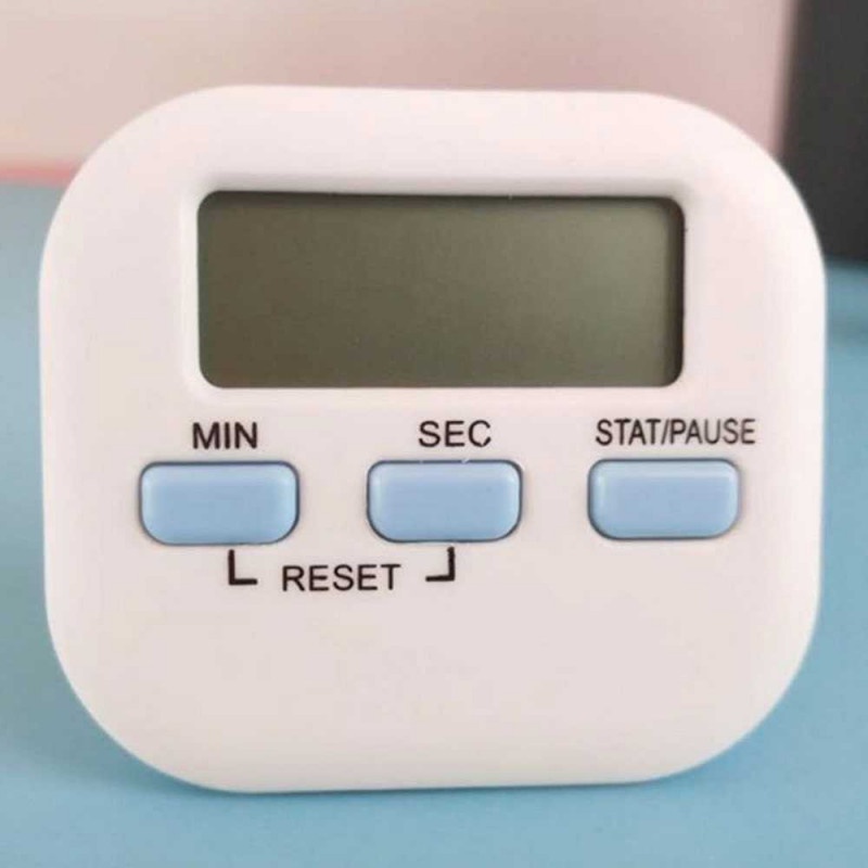 Jual Timer Masak Dapur Magnetic Stopwatch Alarm Clock Putih | Shopee ...