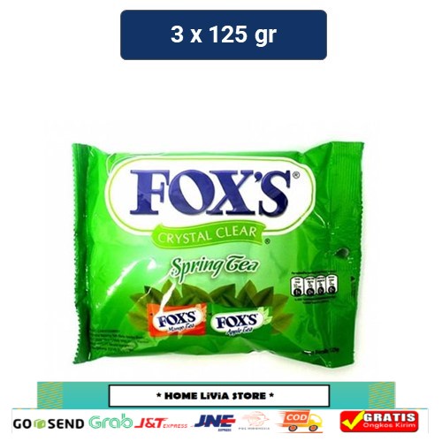 Jual Foxs Permen Crystal Clear Spring Tea 3 X 125 Gr Shopee Indonesia 1296