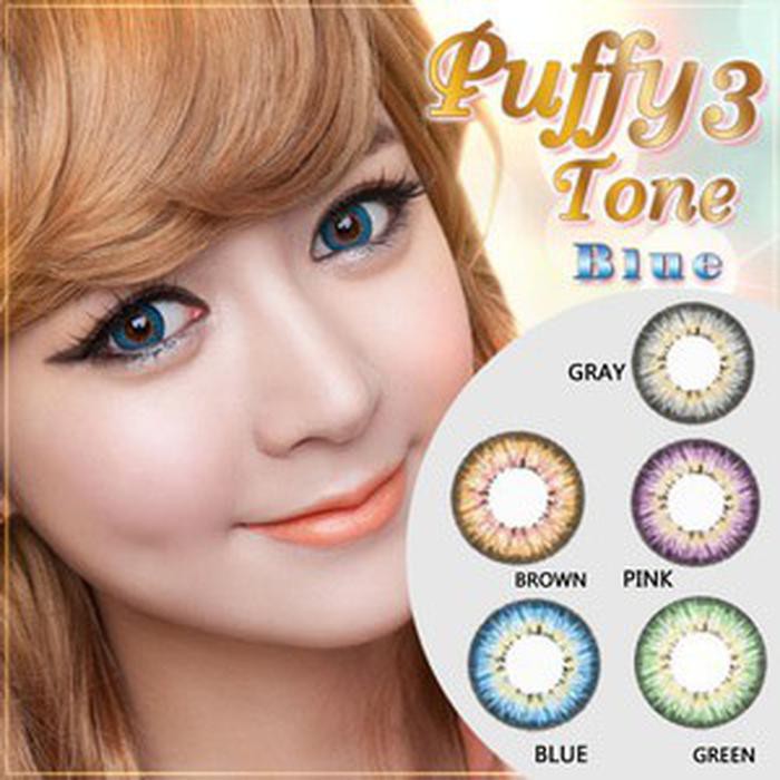 Jual SOFTLENS ORIGINAL Softlens Baby Color Puffy 3 Tones Blue (Biru ...