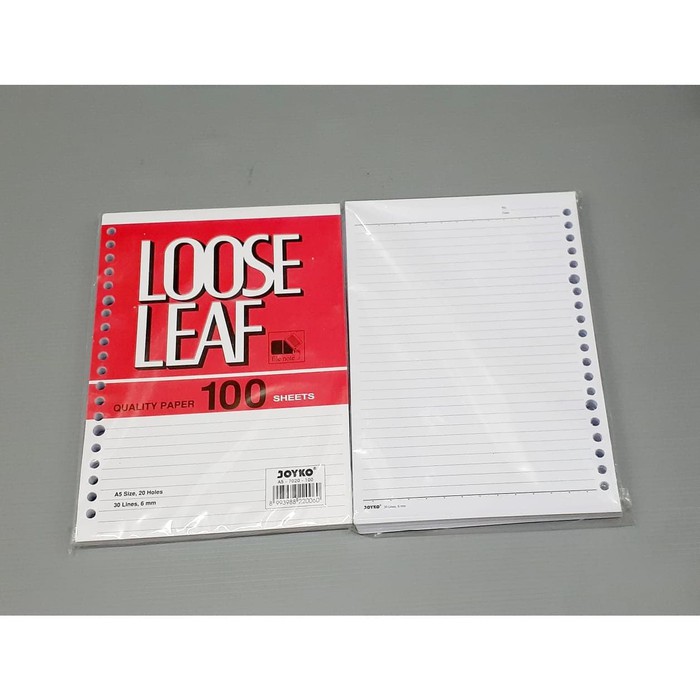 Jual Kertas Loose Leaf Joyko A Isi Lembar Refill Binder File Atk Shopee Indonesia