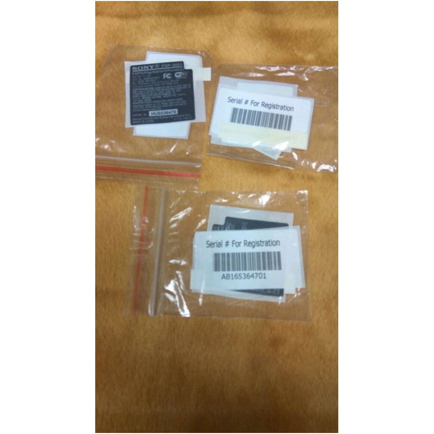 Jual Stiker Barcode Seri Mesin PSP | Shopee Indonesia