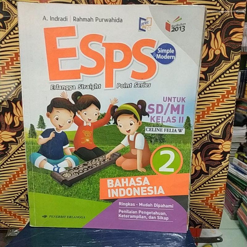 Jual Buku Esps Bahasa Indonesia Kelas 2 SD Erlangga | Shopee Indonesia