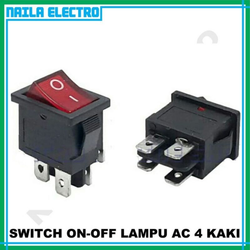 Jual Switch On-Off 4 Pin Lampu AC / Saklar On Off 4 Pin Lampu Sedang ...