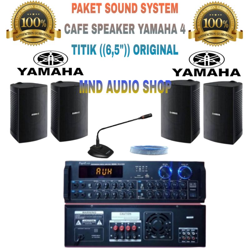 Jual PAKET SOUND SYSTEM CAFE RESTO SPEAKER YAMAHA VS 6 / 4TITIK ...