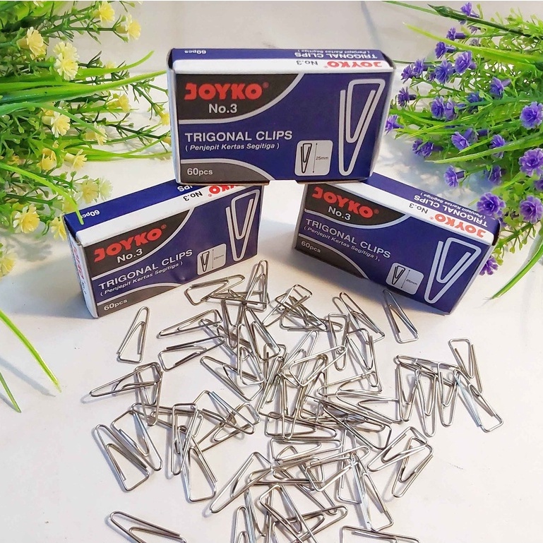 Jual JOYKO TRIGONAL CLIPS NO.3 (PAK) / JOYKO TRIGONAL CLIPS / Penjepit ...