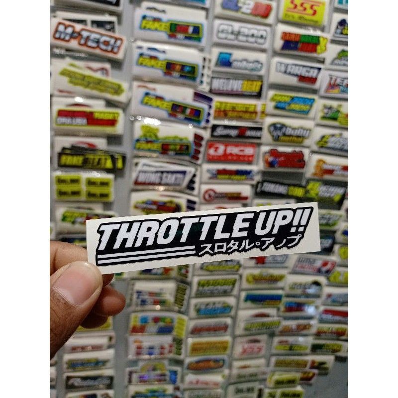 Jual sticker print cutt throttle up | Shopee Indonesia