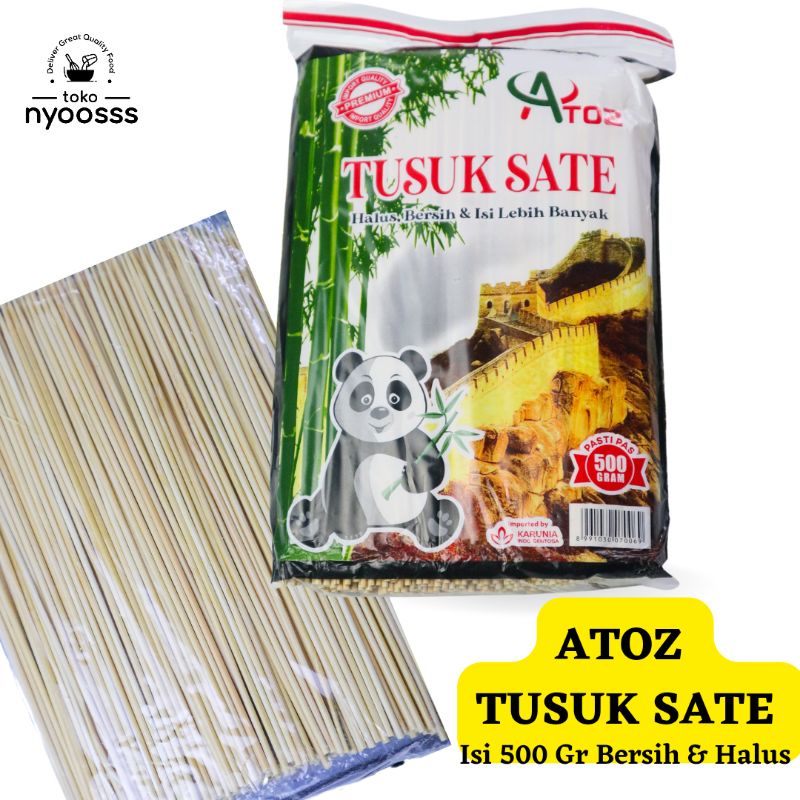 Jual Atoz Tusuk Sate Bambu Isi 500gr Tusuk Sate Bambu Higienis Dan