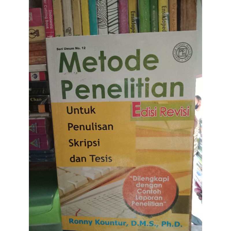 Jual Metode Penelitian Untuk Penulisan Skripsi Dan Tesis (Edisi Revisi ...