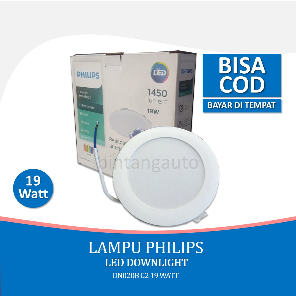 Jual Lampu Downlight PHILIPS LED 19 Watt DN020B G2 Natural Warm White ...