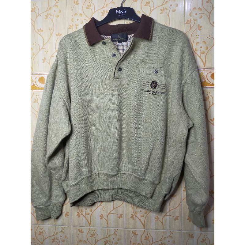 SWEATSHIRT SWEATER CLAUDIO VALENTINO PARIS SECOND ORIGINAL