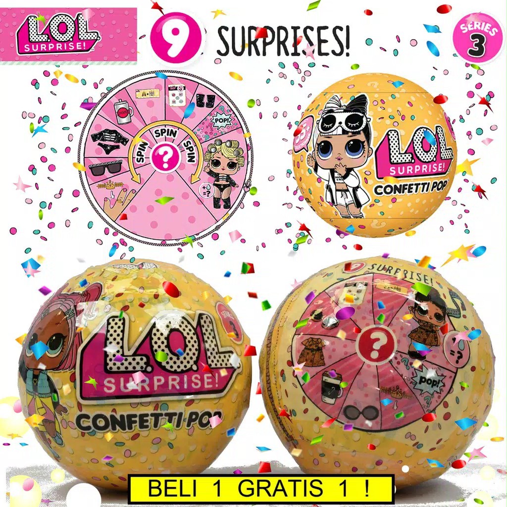 Lol surprise confetti store pop harga