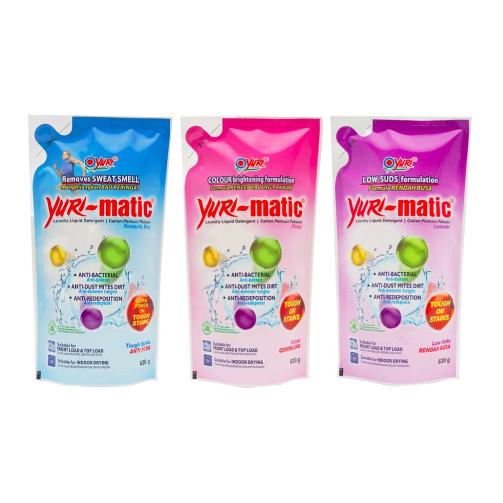 Jual YURI MATIC Laundry Liquid Detergent Cairan Pencuci Pakaian 630gr