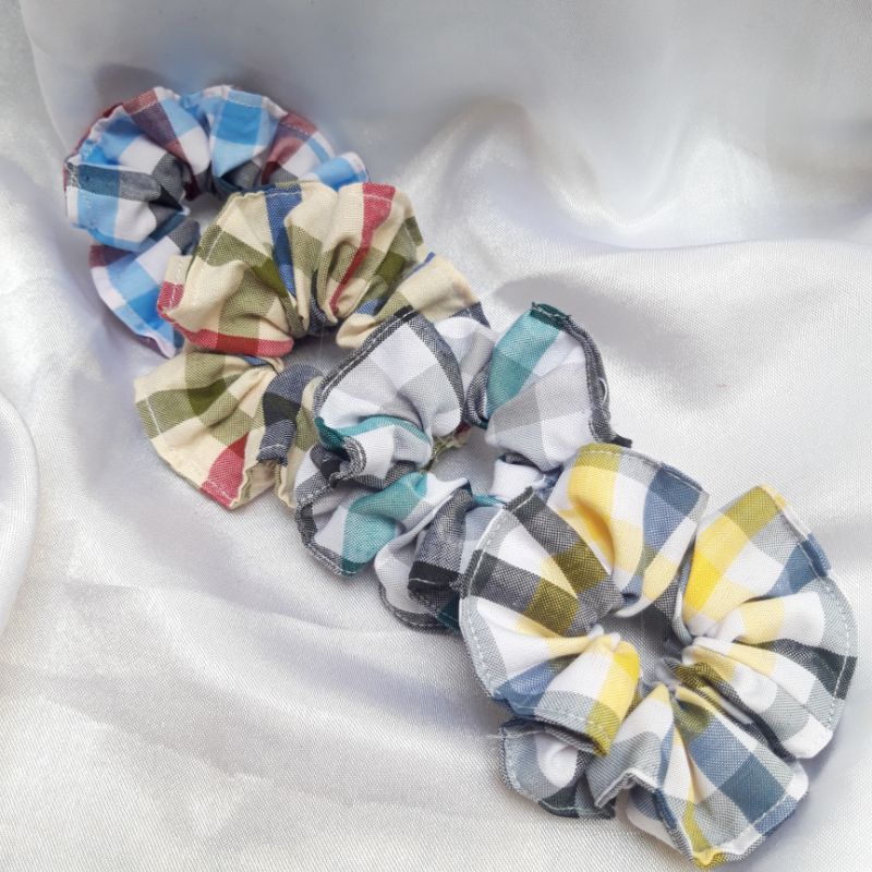 Jual srunchie korea /ikat rambut mini RANDOM | Shopee Indonesia