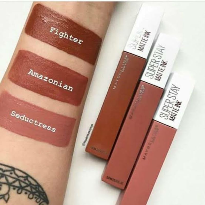 Jual MAYBELLINE SUPERSTAY MATTE INK AMAZONIAN FIGHTER SEDUCTRESS
