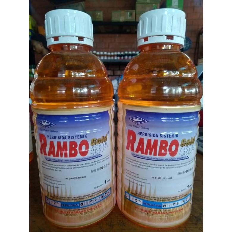Jual HERBISIDA RAMBO 1L Bahan aktif: isopropil amina glifosat 480 g/l ...