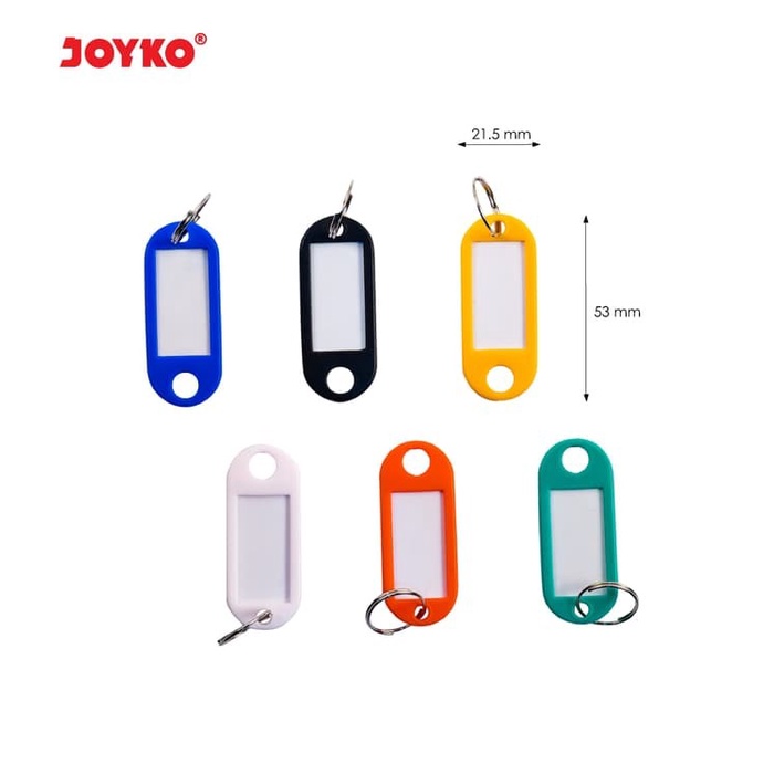 Jual PROMO Joyko Key Ring KR-6 Gantungan Kunci Plastik Isi 6 Per Pak ...
