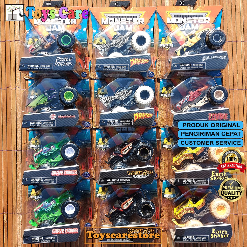 Jual Hotwheels Spin Master Grosir Dus Karton Monster Jam Truck Trucks Segel Sni Pcs Grabe