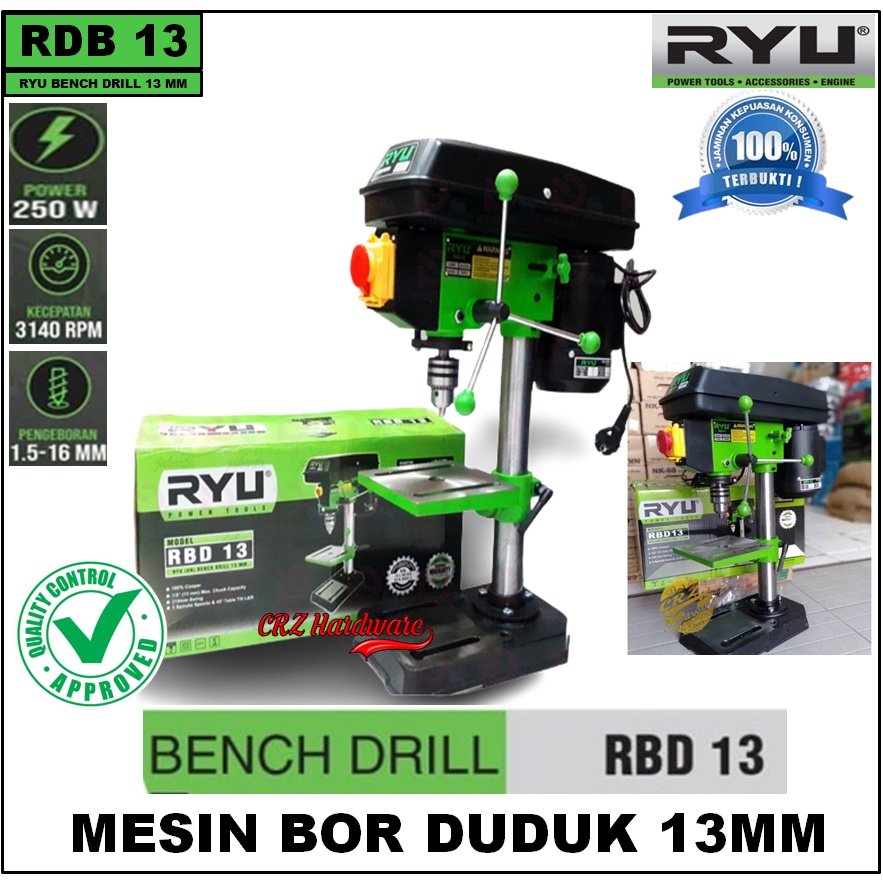 Jual Mesin Bor Duduk Tekiro Ryu Mm Bench Drill Rbd Rbd Mm Shopee Indonesia