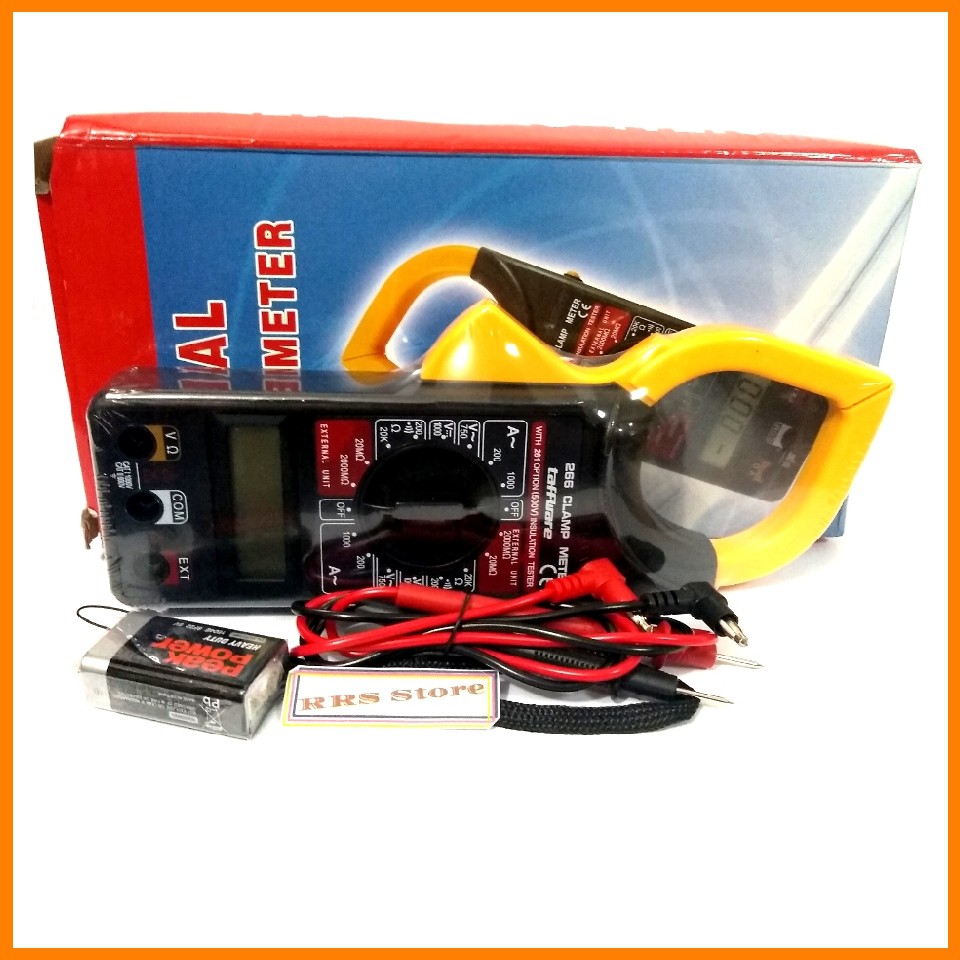 Jual TAFFWARE Digital Clamp multimeter Tang Ampere -DT226 Tang Ampere ...
