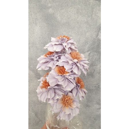 Jual 1 pc SOLA FLOWER warna 6-8cm dengan tangkai kawat / bunga sola ...