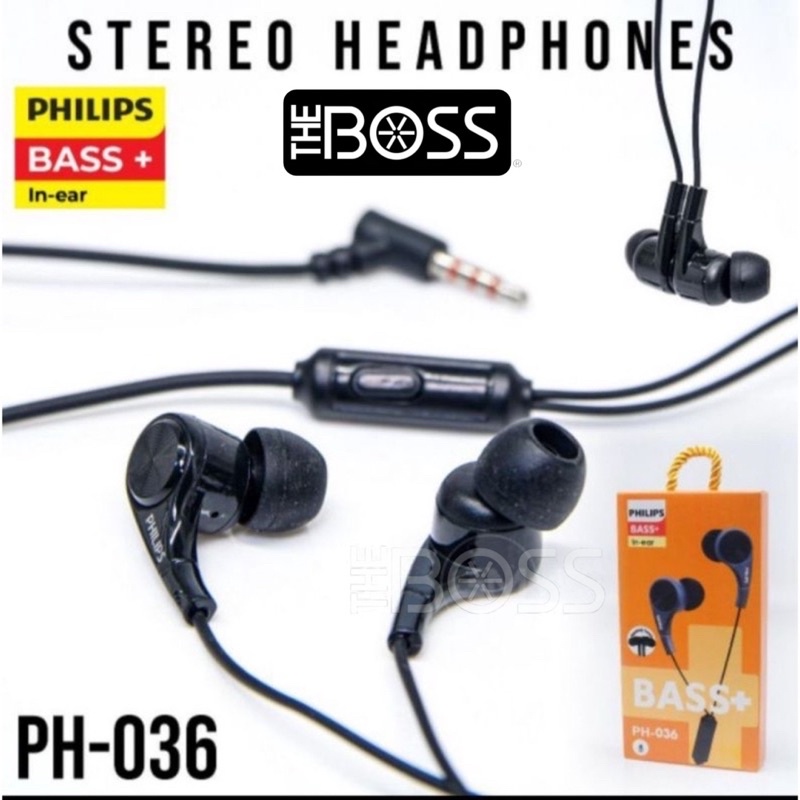Jual Handsfree Headset Earphone super BASS Philips AT 036 Music