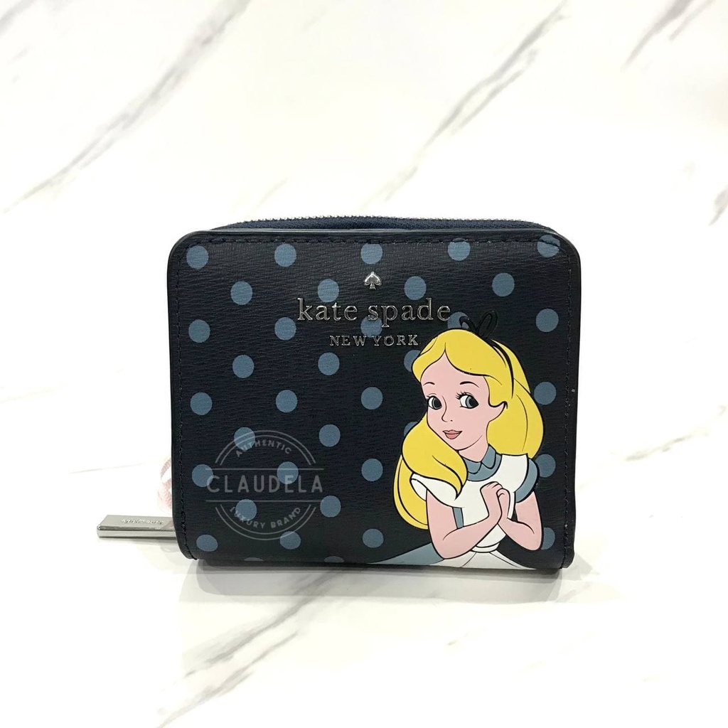 Disney x kate spade new york alice in 2024 wonderland bifold wallet