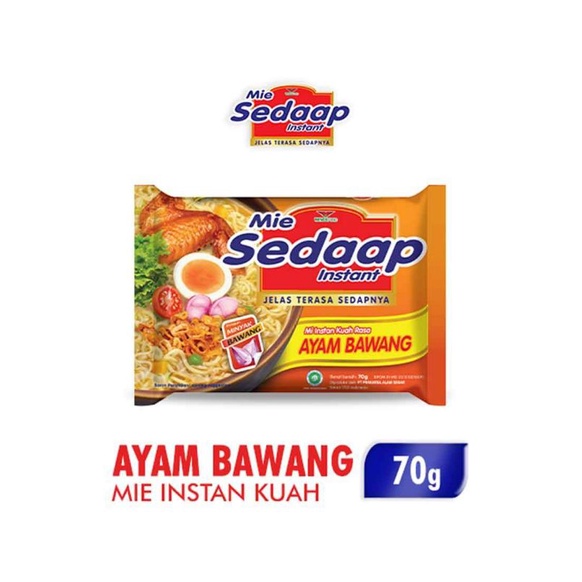 Jual Sedaap Mie Instant Ayam Bawang 70g Shopee Indonesia