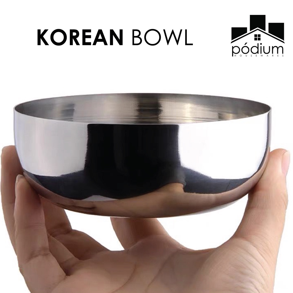 Jual Korean Rice Bowl Stainless Merk Subron Mangkuk Mangkok Tutup Nasi