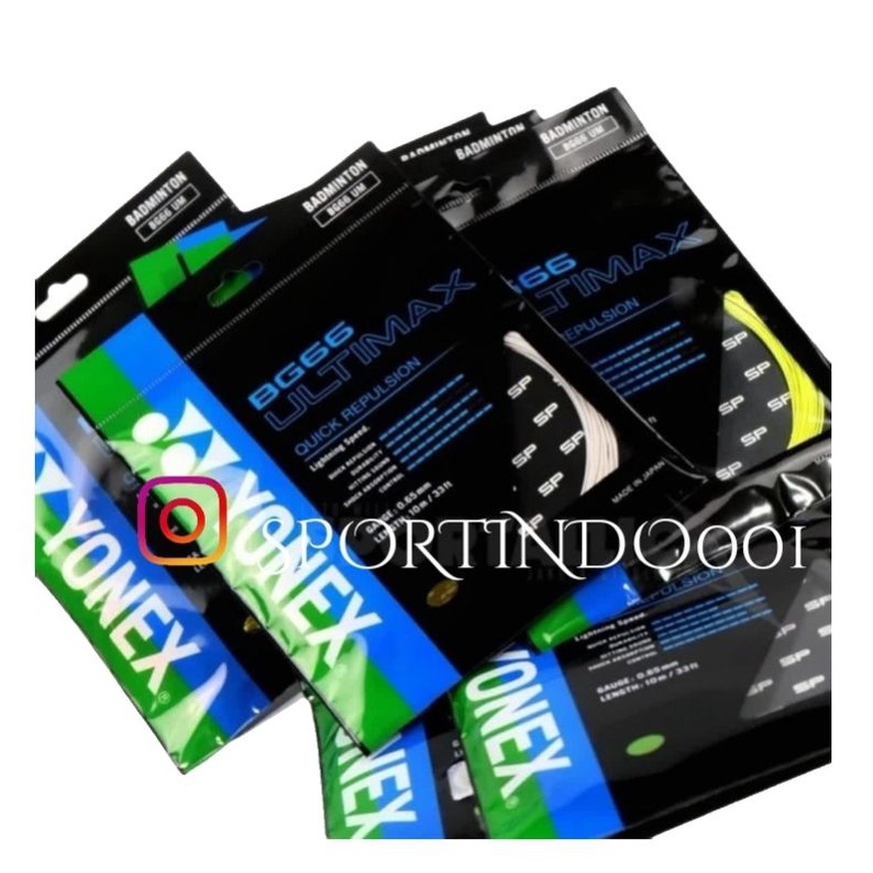 Jual Senar Badminton / Tali Raket / Yonex BG66 / BG 66 Ultimax ORIGINAL ...