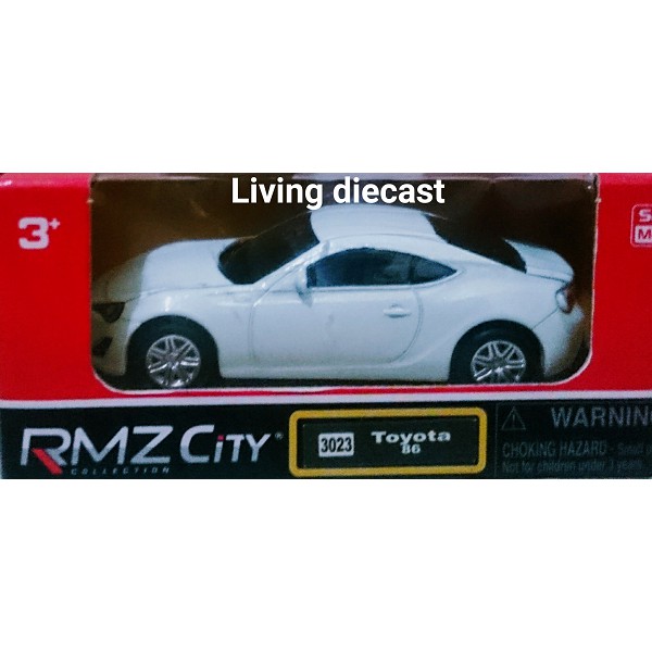 Jual Diecast RMZ toyota 86 skala 64 (white color) | Shopee Indonesia