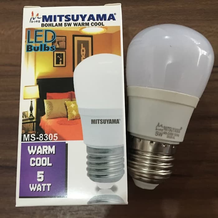 Jual Lampu LED Kuning 5W Warm White Cool Asli 5 Watt MS8305 Mitsuyama ...