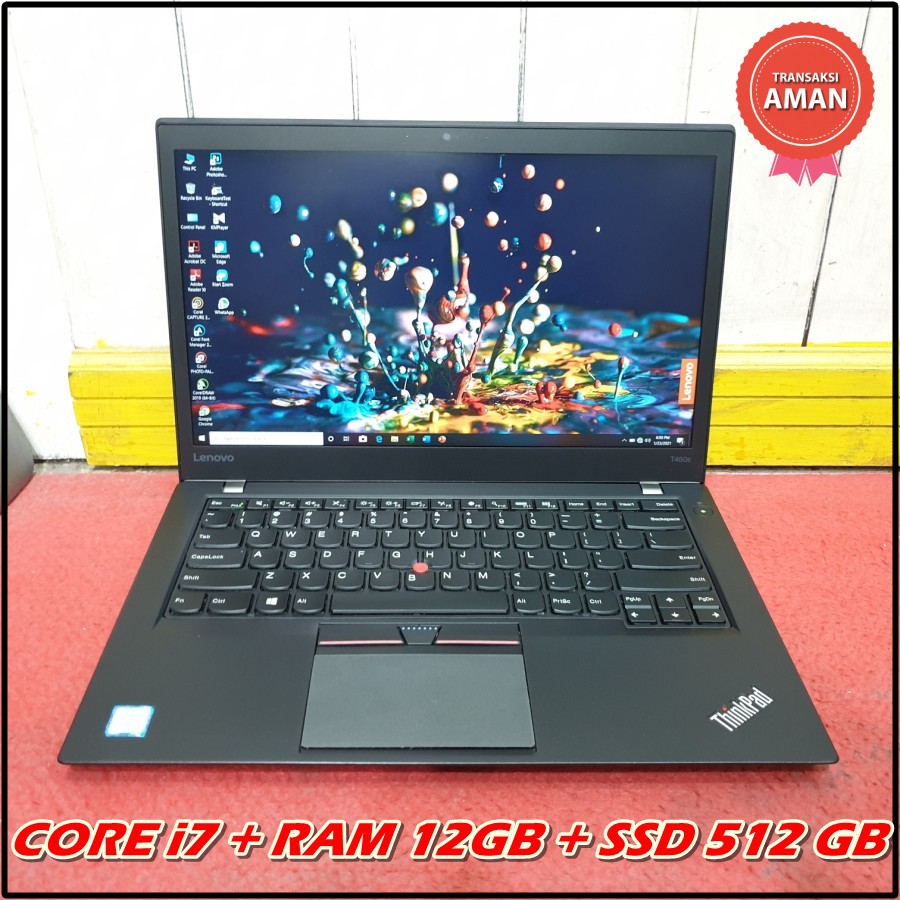 Jual Laptop NoteBook Second Intel Core i7 Gen 6th Lenovo T460s Ram