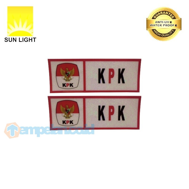 Jual STIKER SIGN PLAT KOMISI PEMBERANTASAN KORUPSI KPK | Shopee Indonesia