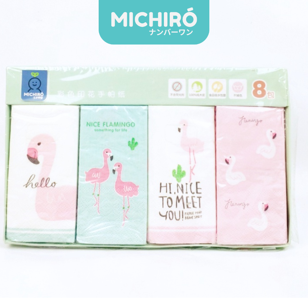 Jual Michiro Tissu Import Bergambar Lucu Printing Tissue Paper 8 pcs ...