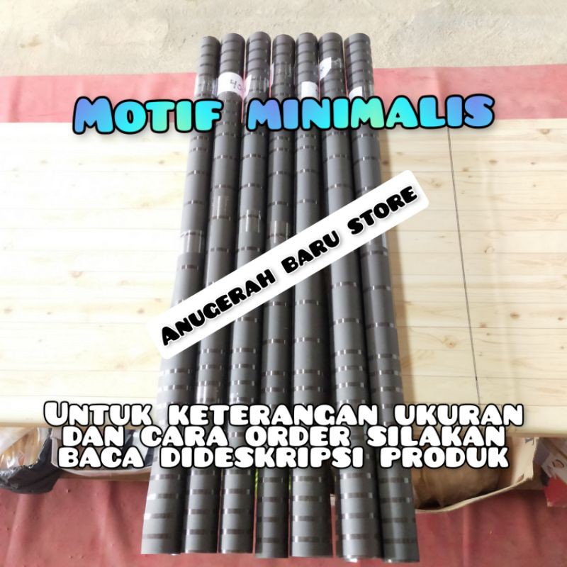 Jual Fiber pagar plastik penutup pagar SISA POTONGAN motif MINIMALIS