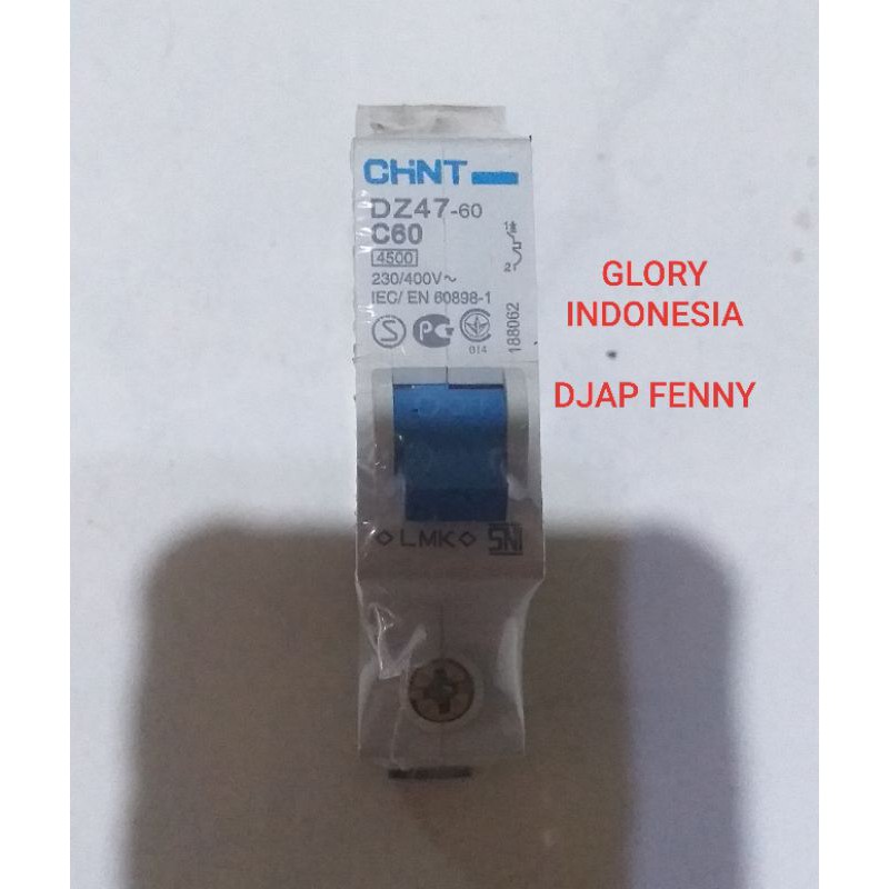 Jual Mcb Chint Biru I Phase Type Dz Ampere Shopee Indonesia