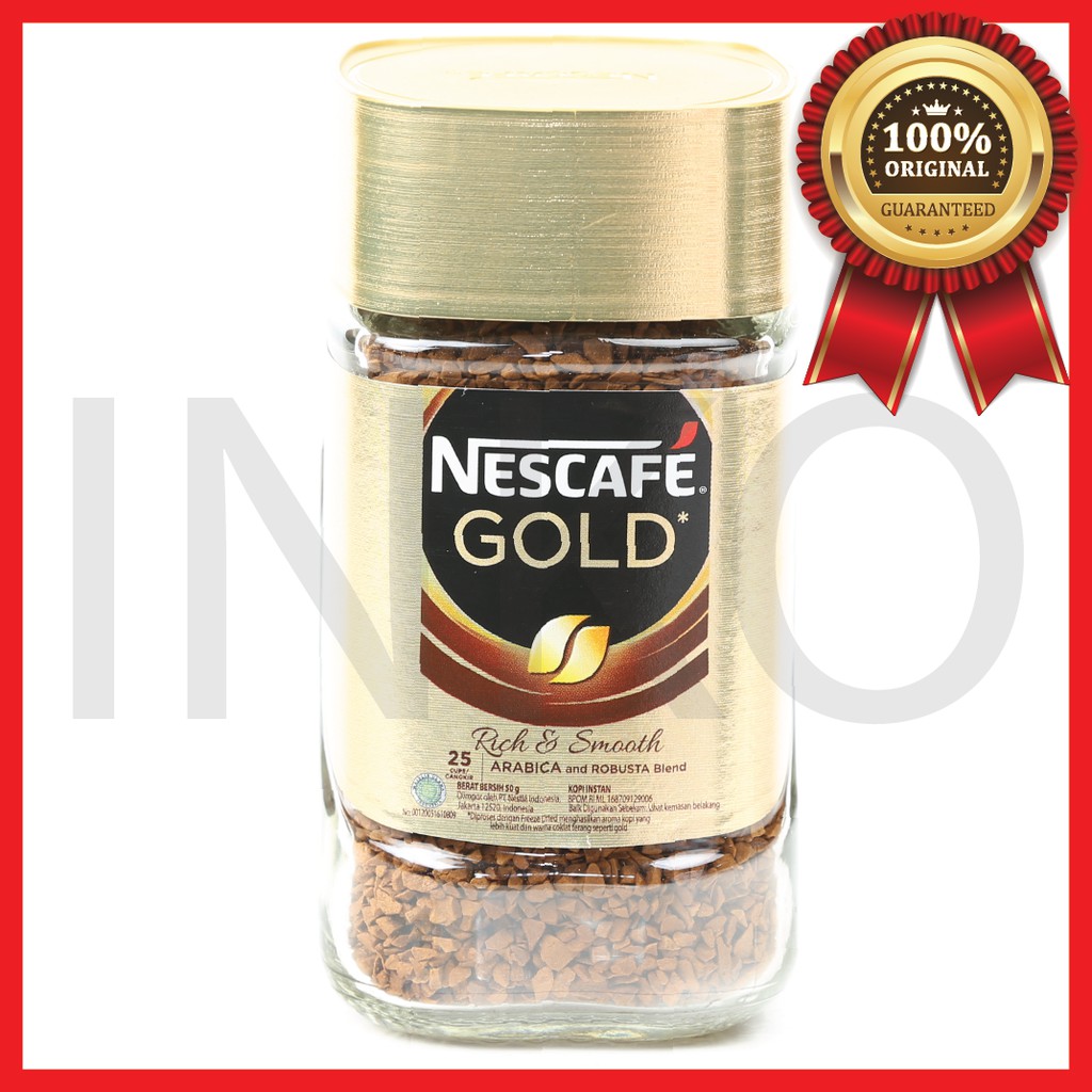 Jual NESCAFE GOLD RICH SMOOTH ARABICA AND ROBUSTA BLEND 50GR | Shopee ...