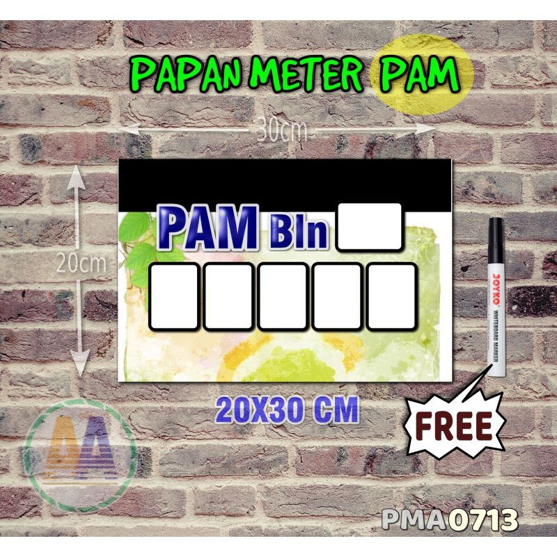 Jual Papan Meter Listrik PLN PAM motif Unik Pastel 13 Toko2A