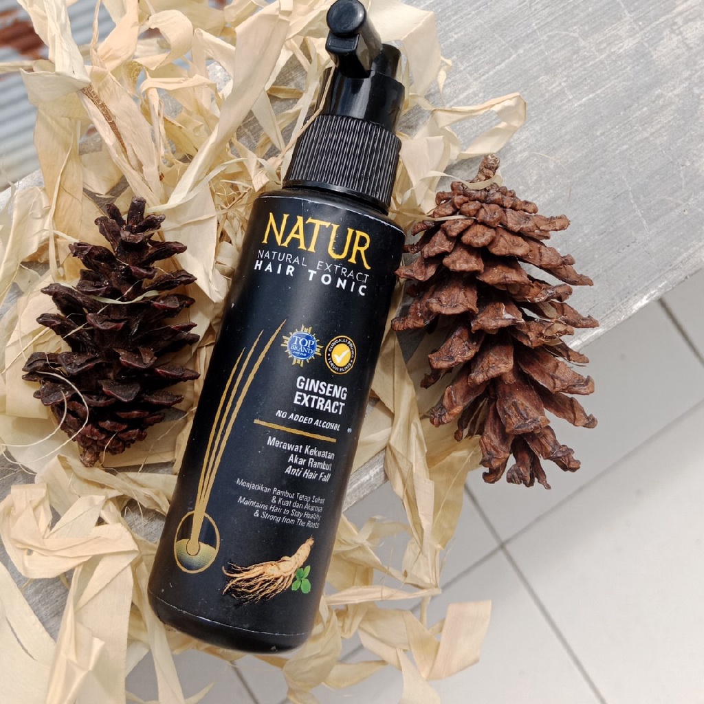 Jual Natur Hair Tonic Ginseng 50ml Shopee Indonesia