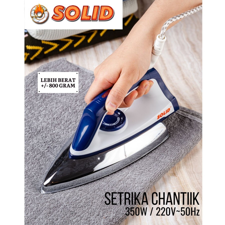Jual Setrika / DRY IRON / SETERIKA / SOLID CHANTIIK STAINLESS STEEL ...