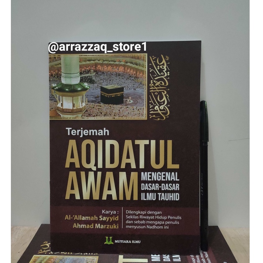 Jual Buku Terjemah Aqidatul Awam Ukuran Besar - Kitab Nadhom Aqidatul ...