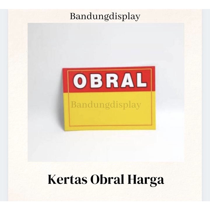 Jual Kertas Harga Bandrol | Kertas Tulisan Bandrol Harga | Kertas Obral ...