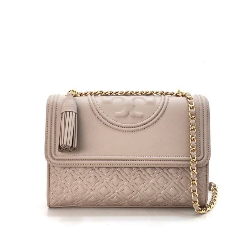 Jual Tory Burch Fleming Convertible Shoulder Bag 27” in Bedrock