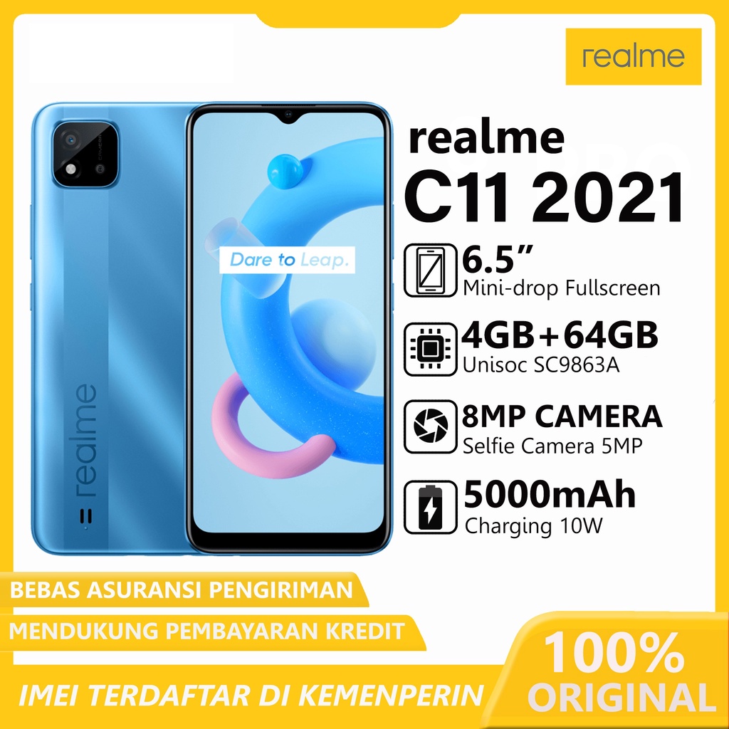Jual Realme C11 2021 [ 4/64GB ] - Garansi Resmi | Shopee Indonesia