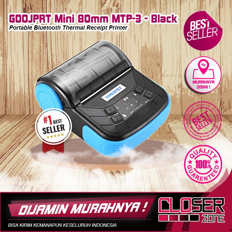 Jual Termal Goojprt Mini Portable Bluetooth Thermal Receipt Printer 80mm Mtp 3 Shopee Indonesia 7226
