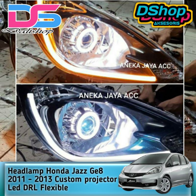 Jual Headlamp Honda Jazz Ge Custom Projector Led Drl