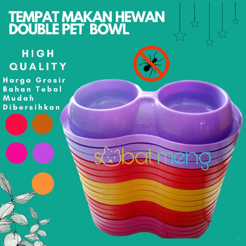 Jual TEMPAT MAKAN HEWAN DOUBLE ANTI SEMUT | TEMPAT MAKAN HEWAN KUCING