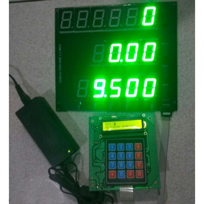 Jual cpu display hijau dan adaptor pertamini pom mini | Shopee Indonesia